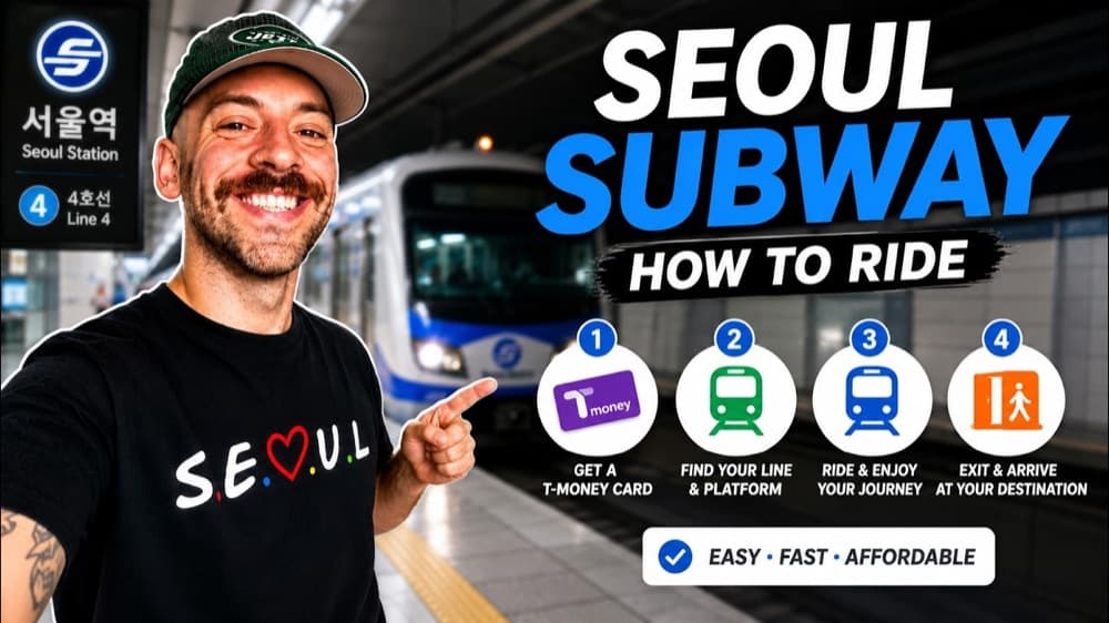 Thumbnail for a Where Is Dan video about riding the Seoul subway
